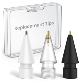 Delidigi 3 Pack iPencil Tips Replacement Compatible with iPencil 2nd 1st Gen, iPencil Pro & USB-C, Wear-Resistant Fine Point Precise Control Pen Like Tips