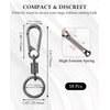 DAWZMR 18 Pcs Zipper Clips Anti Theft, Double Opening Small