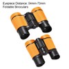 sourcing map Binoculars 4X30 Compact Foldable Binoculars Shock Proof Orange