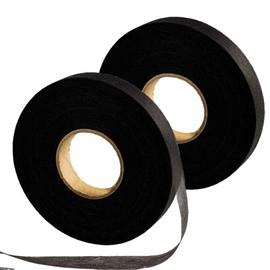 140 Yards 1/2 Inch Iron on Hemming Tape, 2 Rolls Adhesive No Sewing Hem Tape Stitch Witchery Tape for DIY Crafting Projects (Black)