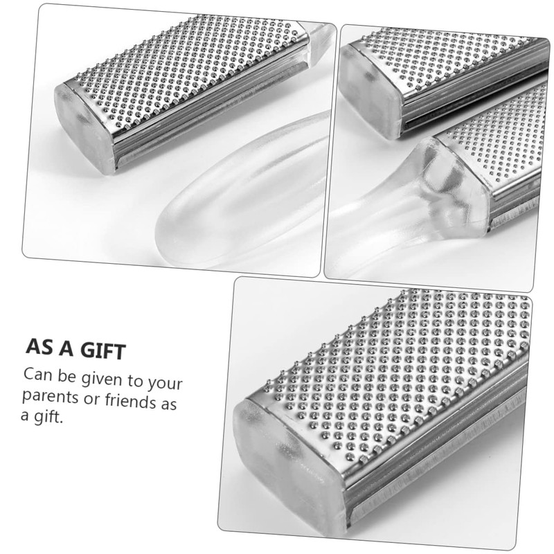 DOITOOL 4pcs Double-sided Stainless Steel Foot File Foot Exfoliating Tool