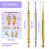 3 Pieces Acupressure Pen Massage Pen Nizirioo Stainless Steel Acupuncture