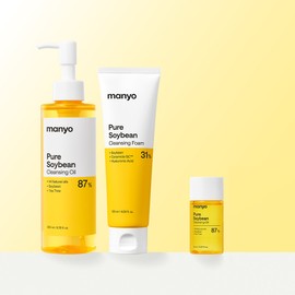 Witch Factory Manyo Factory Pure Soybean Cleansing Oil & Foam 2 Type Set / 마녀공장 퓨어 소이빈 클렌징 오일&폼 2종 SET
