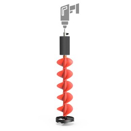 Eyoyo 6" Diameter Ice Auger Bit, 1 Set Replacement Blade & Blade Protector with 1/2 Inch Chunk Drill Adapter, Nylon Auger Convenient for Ice Fishing