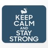 Fabulous Mauspad Keep Calm and Stay Strong Parodie Sport Krafttraining,