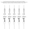 5Pcs Adjustable Picture Hanging Wire Kit Stainless Steel Heavy Duty