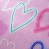 OHS Hearts Duvet Double, Microfibre Soft Valentines Day Quilt Covers
