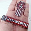 KW kenworth kw emblem metal truck semi chrome set red