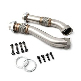 Precision Parts Bellowed Heavy Duty Up Pipes Compatible with Early 1999 OBS 7.3 Diesel F250 F350