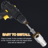 Upgraded Stainless Steel Trailer Jack Drill Adapter with Top Wind