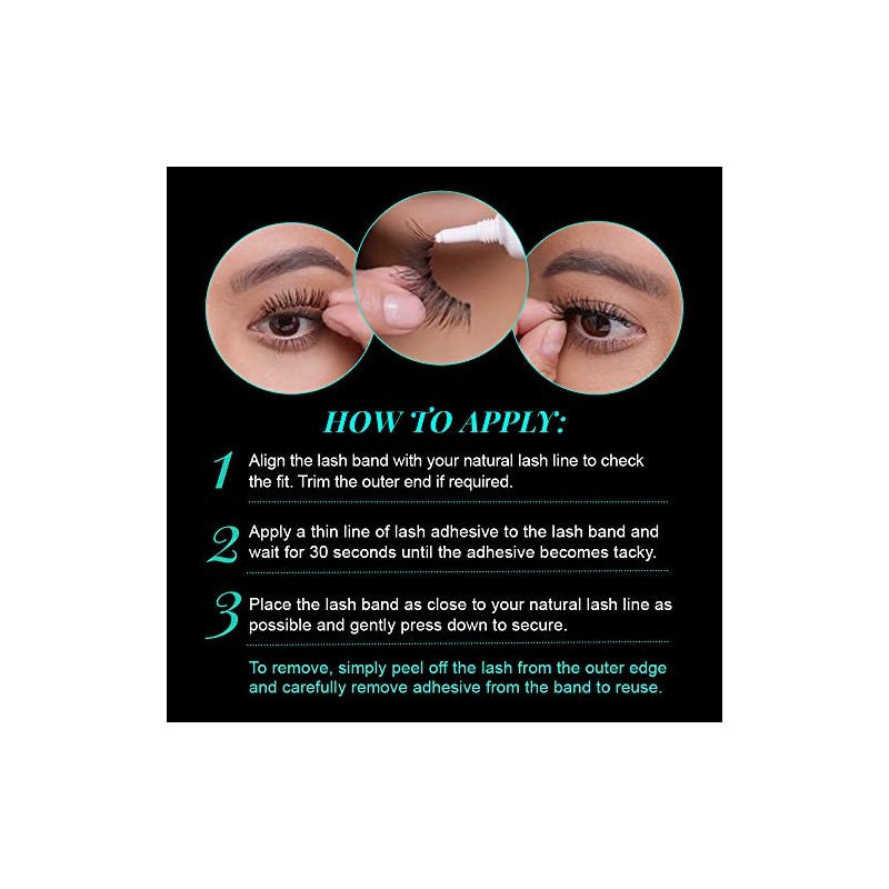 Ardell Natural Lashes Pestañas Postizas Demi Pixies Negro (paquete de