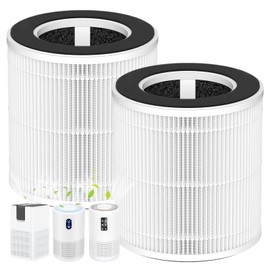 Borgodf 2 Pack B-D02L/M05 Replacement Filter Compatible with MOOKA B-D02L & M05, for VEWIOR B-D02U, for KOIOS B-D02L, for Tailulu D10 Air Purifier, H13 HEPA Filter for MOOKA B-D02L Replacement Filter