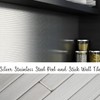 Tenedos TMSD-12x12-SSML Sky Silver Gray Metal Stainless Steel Peel and