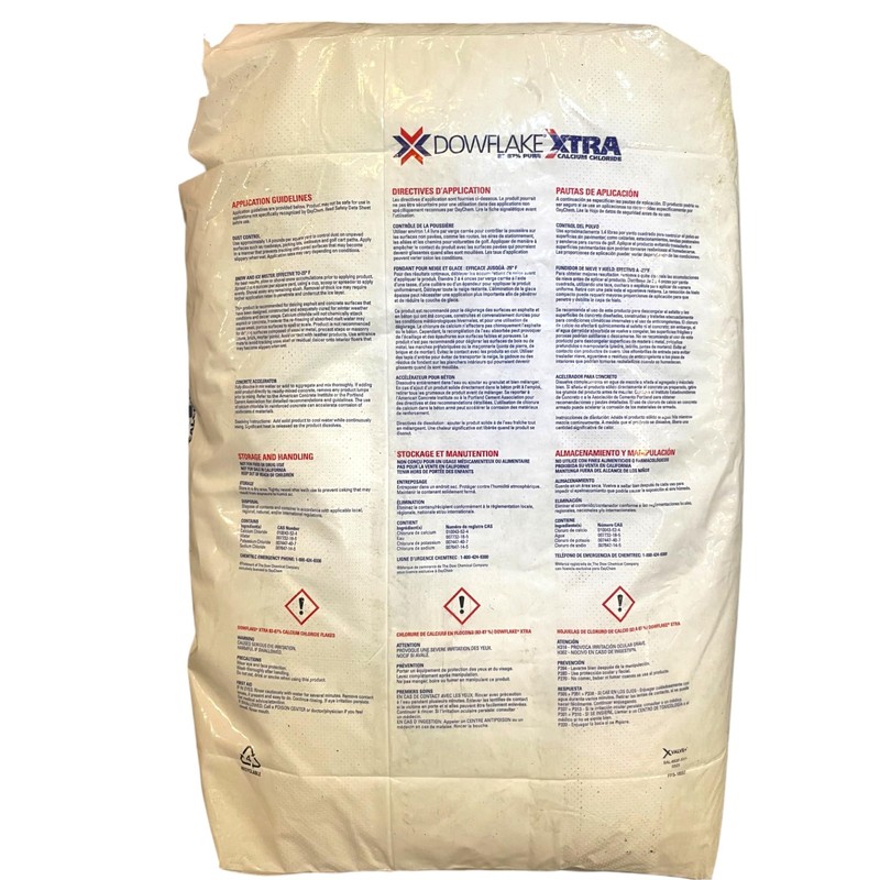 CHEMSTREAM DowFlake Xtra | Calcium Chloride Flake Ice Melt |
