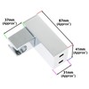 SPARES2GO Wall Clamp Compatible with Triton Shower Head Adjustable Square