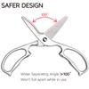Multi-Purpose Kitchen Scissors WELLSTAR, Premium Stainless Steel Solid Kitchen Shears