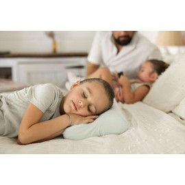 Tiny Twinkle Toddler Pillow with Fitted Pillowcase | Ergonomic Shape with Resilient, Cloud-Like Memory Foam for Comfortable Sleeping - Kids Travel Pillows (Ice Blue)