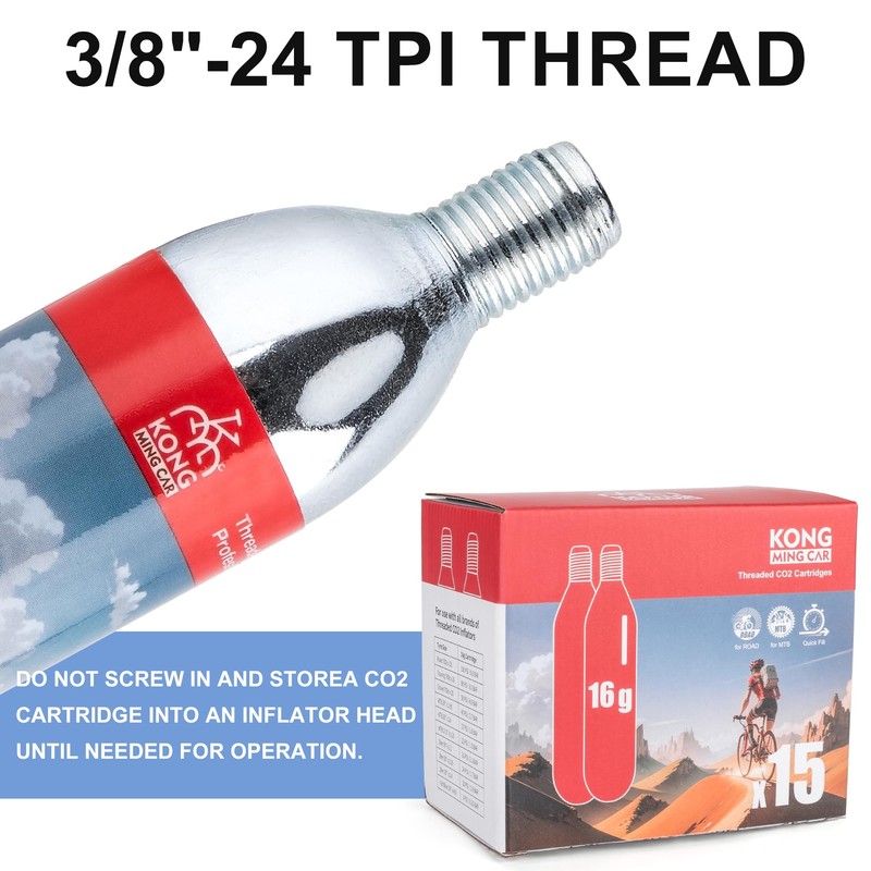 16g / 25g Threaded CO2 Cartridges - CO2 Cylinder for