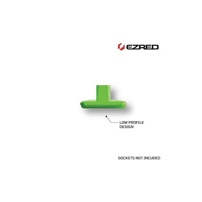 EZRED FSR38-G 3/8" Flexible Magnetic Socket Holder Rail, Green