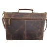 KomalC 18 Inch Leather briefcase Laptop Messenger Bags for Men