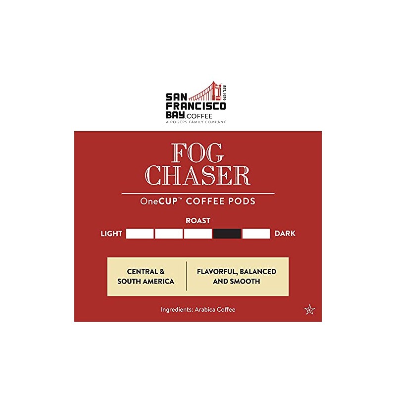 SF Bay Fog Chaser OneCup – 72 Count Compostable Coffee