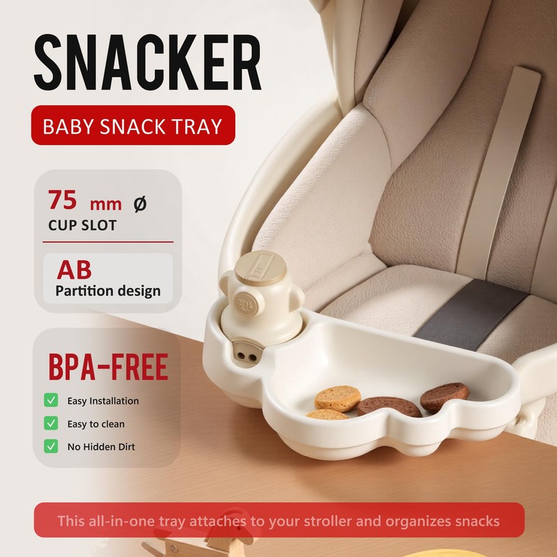 Li & Zhao Universal Stroller Snack Tray Attachment - Universal