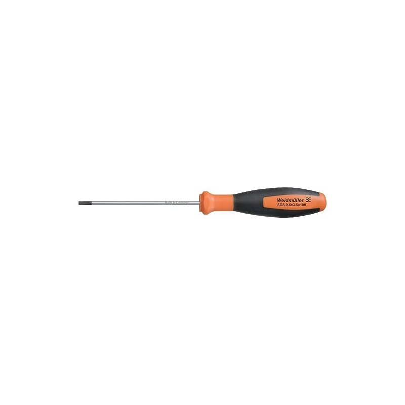 Weidmüller SDS 0.6X3.5X100 Slotted Screwdriver Blade Width: 3.5 mm Blade
