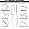 4Pcs Hand Mixer Attachments for Cuisinart, Stainless Steel Hand Mixer