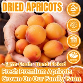 Thick-Cut Dried Apricots 7oz/200g | All-Natural, No Sugar Added, Tender & Chewy Superfood Snack | Apricots Perfect For Energy, Lunchboxes, Baking, Cooking & More | Resealable Bag