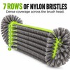 17.5 Inch Pool Brush Head, 7-Row Nylon Bristles with Rounded