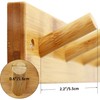 SKOLOO Wooden Wall Mounted Coat Rack,16'' Hole to Hole, 5