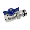 UNDERFLOOR Heating 1 inch Manifold Isolation Valve RED Blue Handle