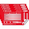 Annual Vehicle Inspection Label Sticker Aluminum FMCSA DOT 6" x