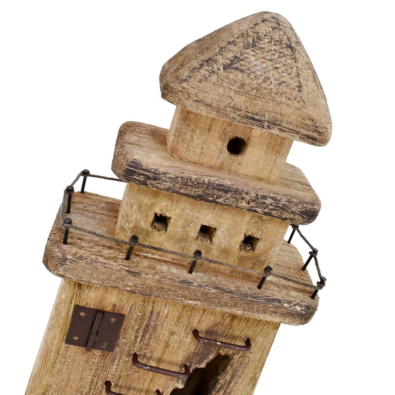Veclotch Wooden Lighthouse Beach Themed Decor for Home, 17.7"" H
