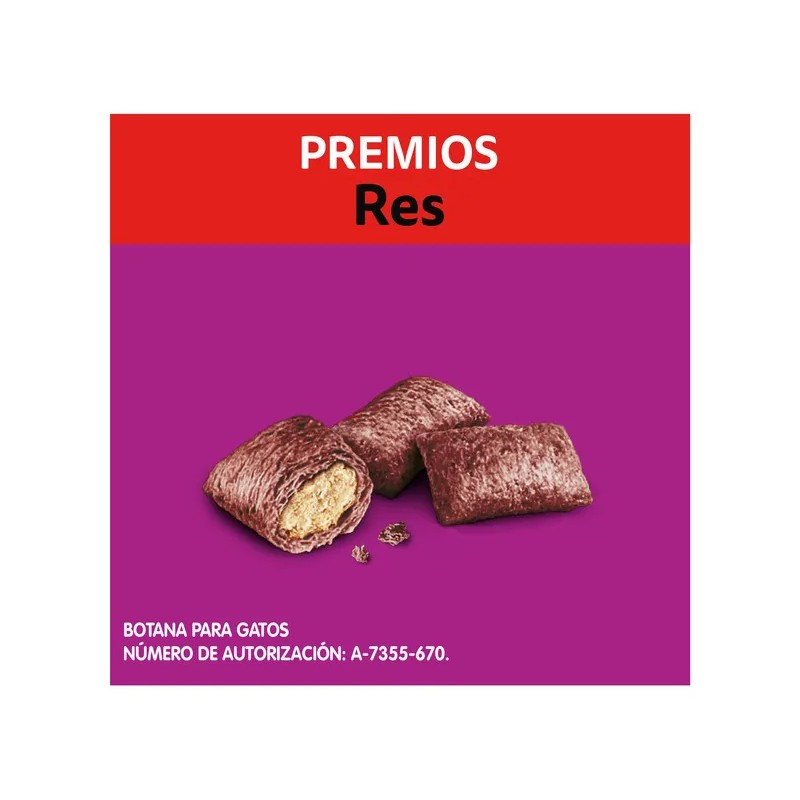 Pack X12 Premios Para Gato Whiskas Sabor Res 60g C/u