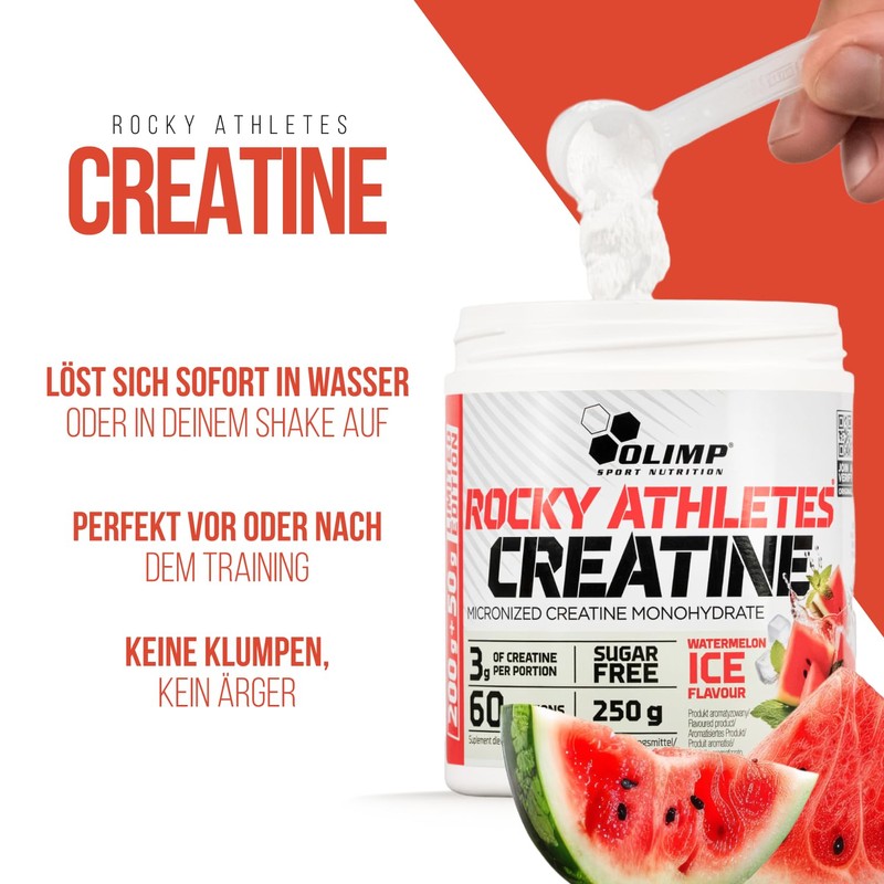 Olimp Rocky Athletes Creatine - 250 g, Watermelon Ice -