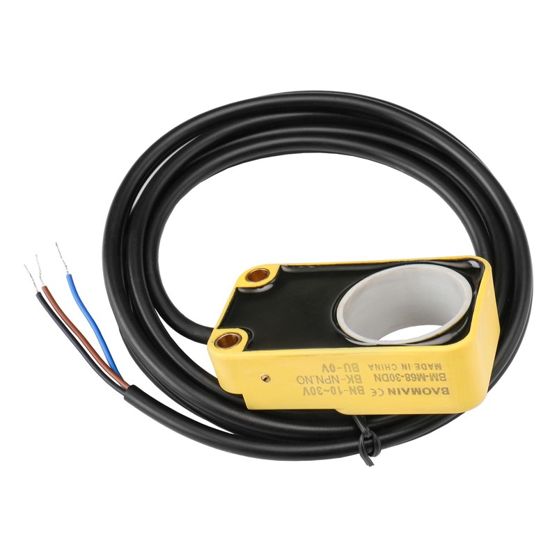 Baomain Ring Proximity Switch Ring Sensor BM-M68-30DN NPN, NO(Normally Open)