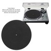 Turntable Slipmat, 12 Inch Record Rubber Mat, Antistatic, Vibration Resistant,