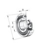 6306-2RSR Deep Groove Ball Bearing Single Row Bore Diameter 30