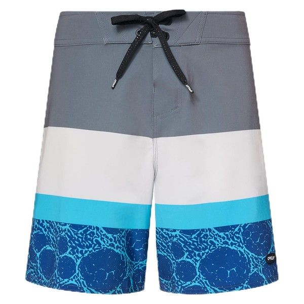 Oakley Men's Standard Swell Line Recycled 18" Boardshort, Uniform Grey