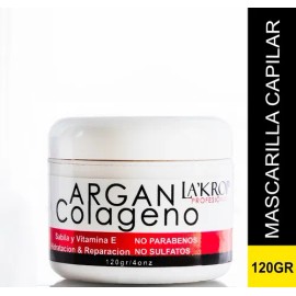 Mascarilla Sin Enjuague Argan Colageno Lakrop