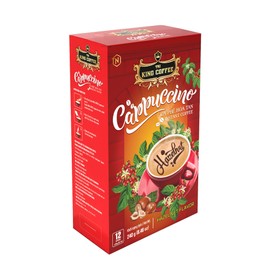 King Coffee Cappuccino Hazelnut-Box 12 sticks