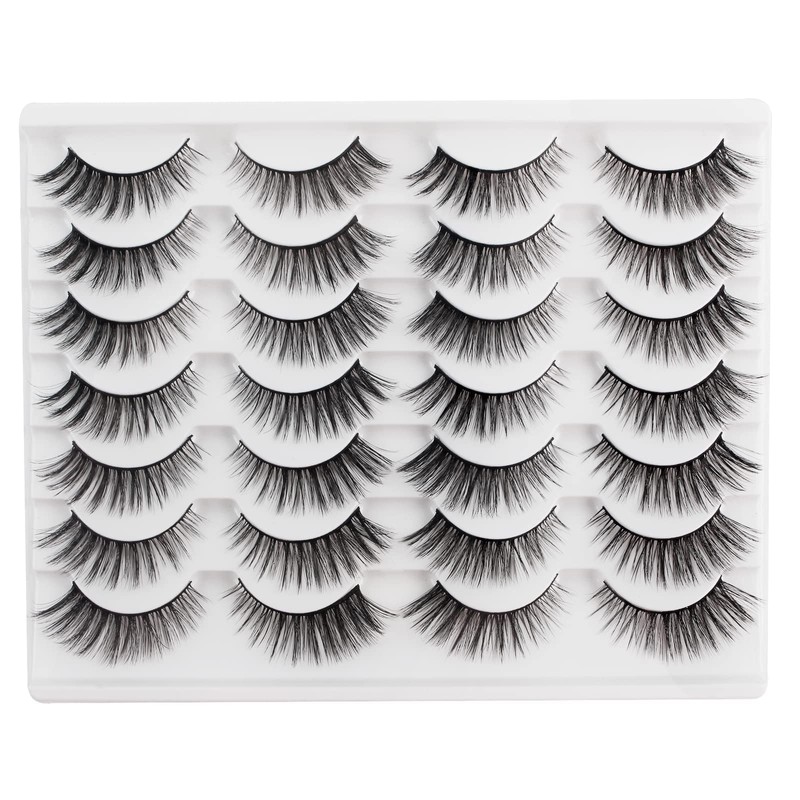 Glowingwin Cat Eye Lashes Eyelashes Dramatic Eyelashes Long Fluffy False