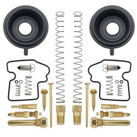 2-Pack Carburetor Rebuild Kit for Kawasaki Brute Force 650/Prairie 650/KVF650 - Carb Repair Replacement Set (ATV Engine Maintenance Parts)
