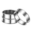 8Pack 4 Inch English Muffin Rings Crumpet Rings Stainless Steel