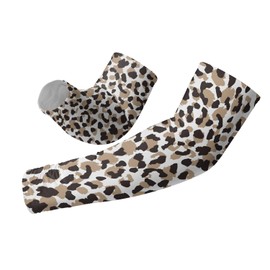 yicomon Cooling Arm Cover For Men & Women - Leopard Uv Sun Protection Arm Sleeves For Driving Golfing Fishing Cycling Hiking