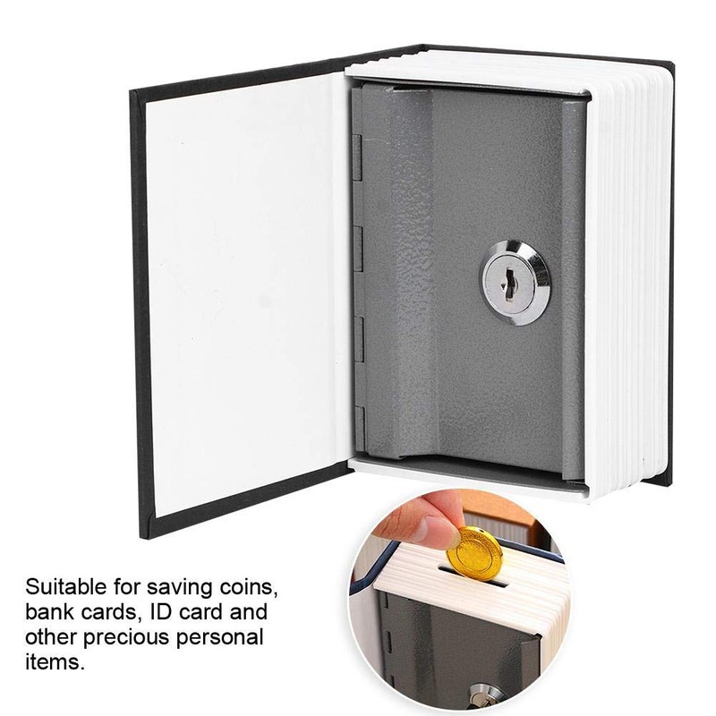 Fishlor Mini Safe Box, Metal Security Lock Box Money Cash