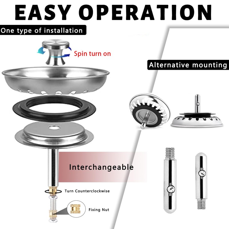 Strainer Basket Sink 79 mm Sink Strainer Plug Sink Strainer