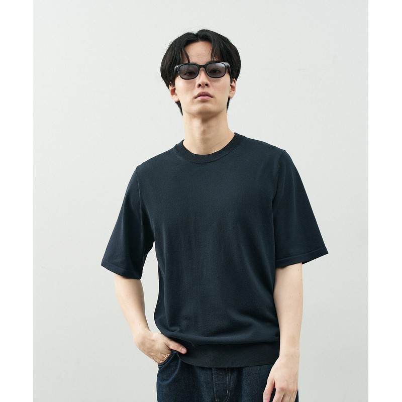 [ゾフ] ウェリントン型 サングラス｜ レザー調 ラバーテンプル ズレ落ちにくい ユニセックス 男女兼用 ズレ落ち防止 紫外線対策