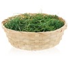 com-four® 4 x Easter Baskets with Decorative Grass and Egg